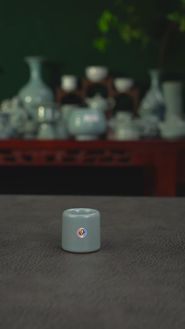 62号仿古天青扳指盖置精品福利~帆