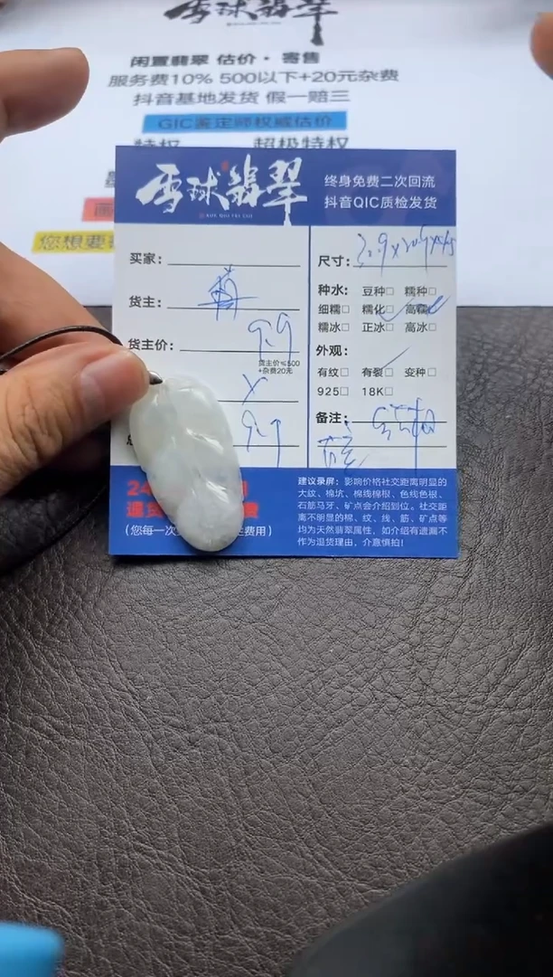 【闪购商品】翡翠颈饰未镶嵌127312309