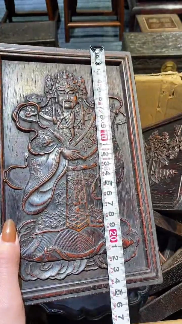 木紫檀雕刻一物一拍