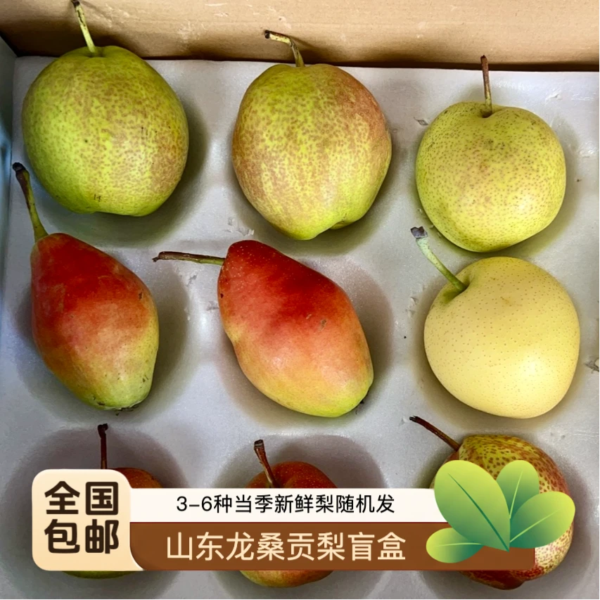 「贡梨盲盒·随机3-6个品种」山东新香梨玉露香梨早酥红梨应季水果