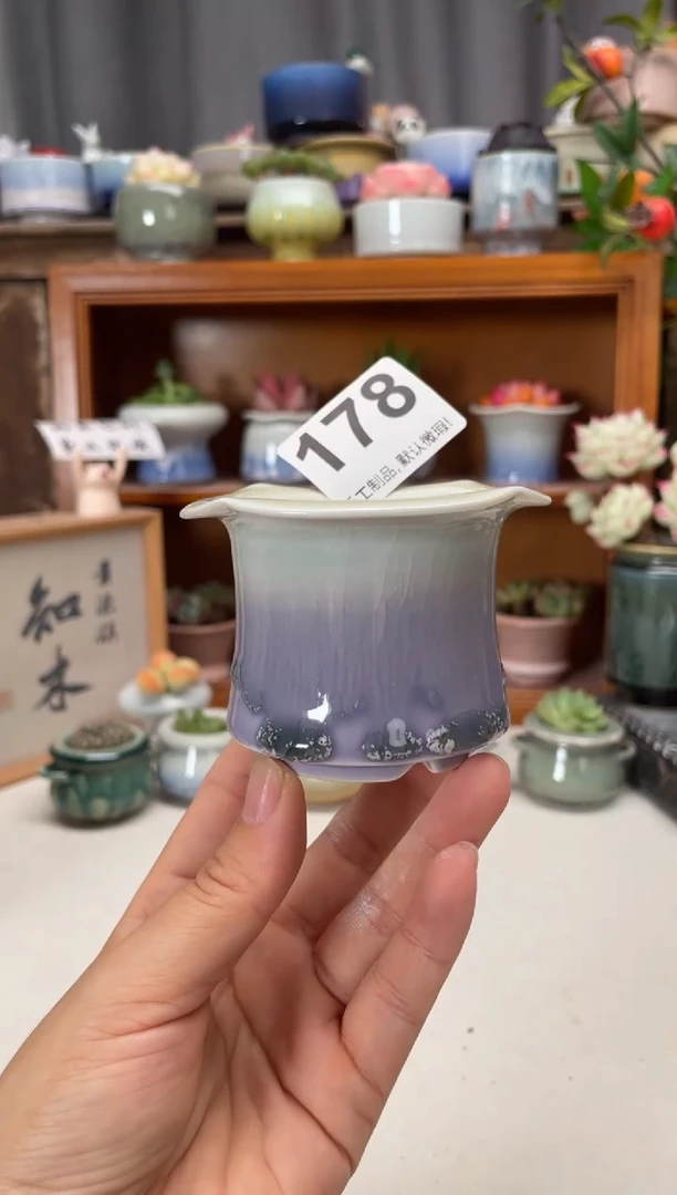 瓷片178知木小芳花盆编号