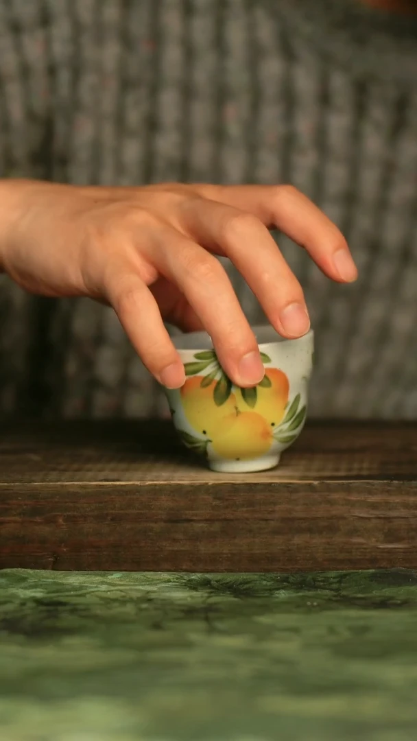 陶瓷青诗集手工手绘瓷器