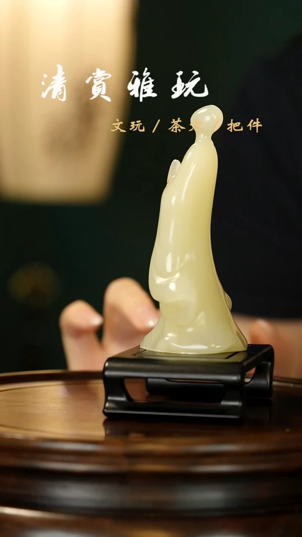 石材云南竹叶青：无相佛布施摆件