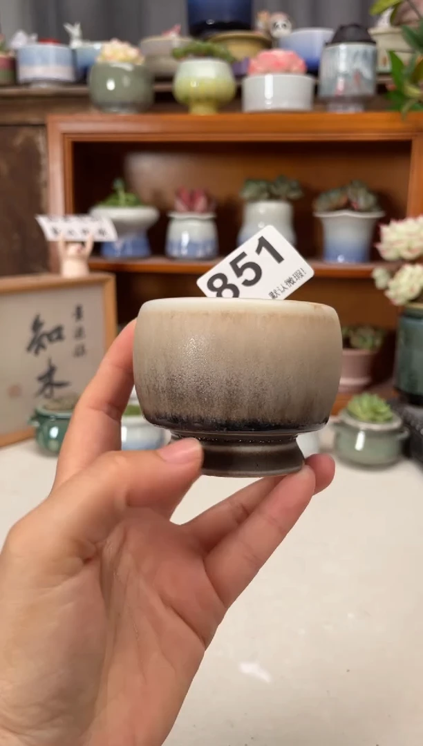 瓷片851知木小芳花盆