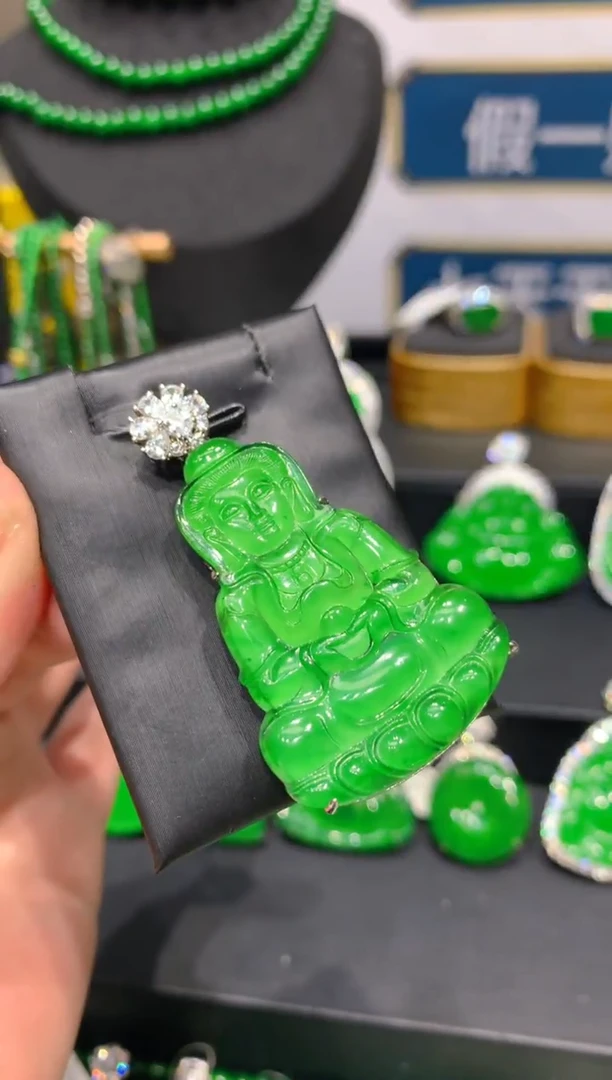 颈饰银S925镶嵌翡翠23一季