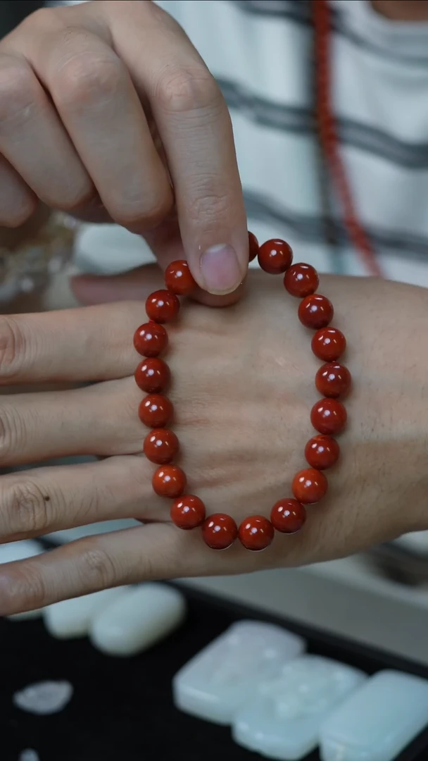 未镶嵌手串南红玛瑙75号-9.5mm手串/GG/9