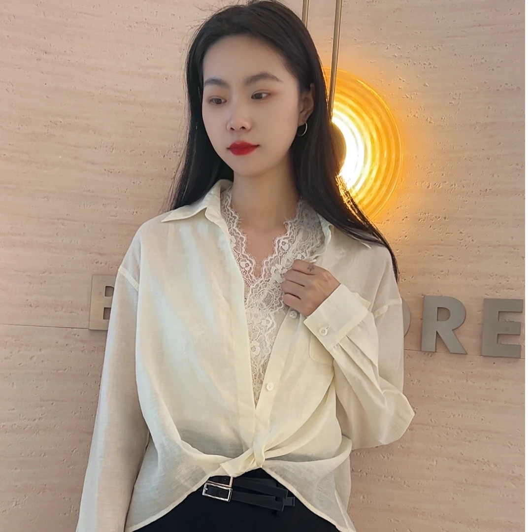 高斯雪岚宽松设计感衬衫25161161