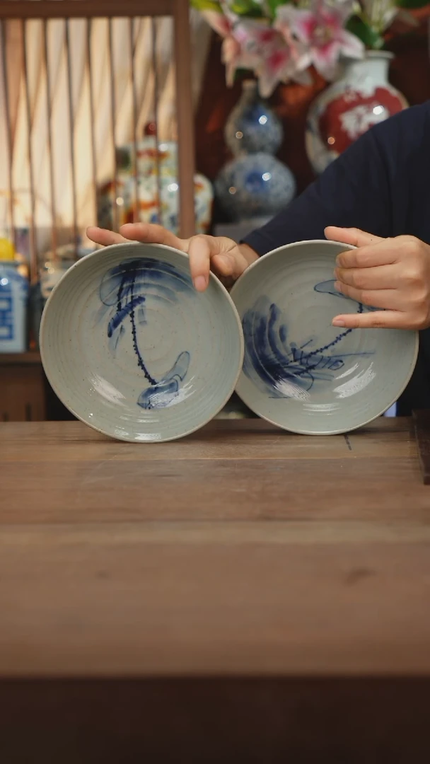 瓷片景德镇设计师釉下手绘陶瓷餐具