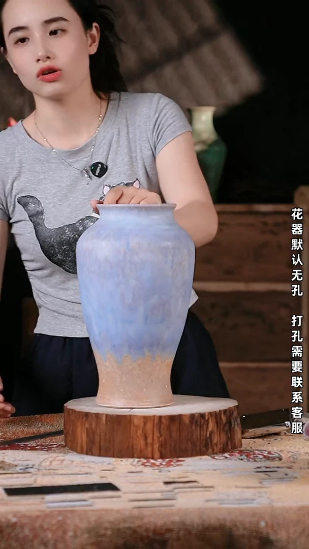 摆件景德镇高温陶瓷摆件11*29