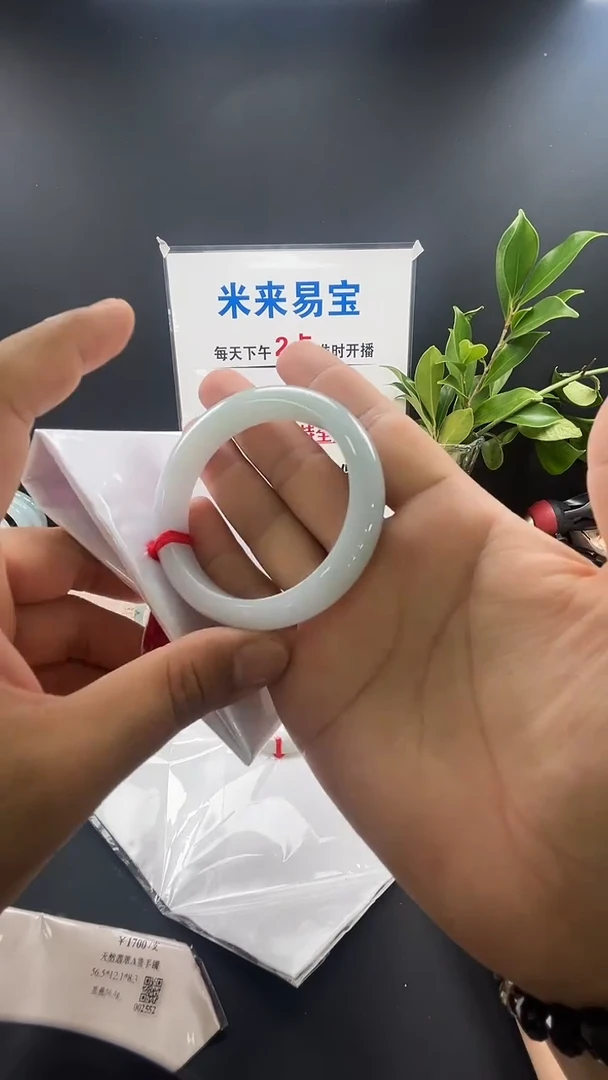 未镶嵌手镯翡翠第8号糯化接近糯冰半山水