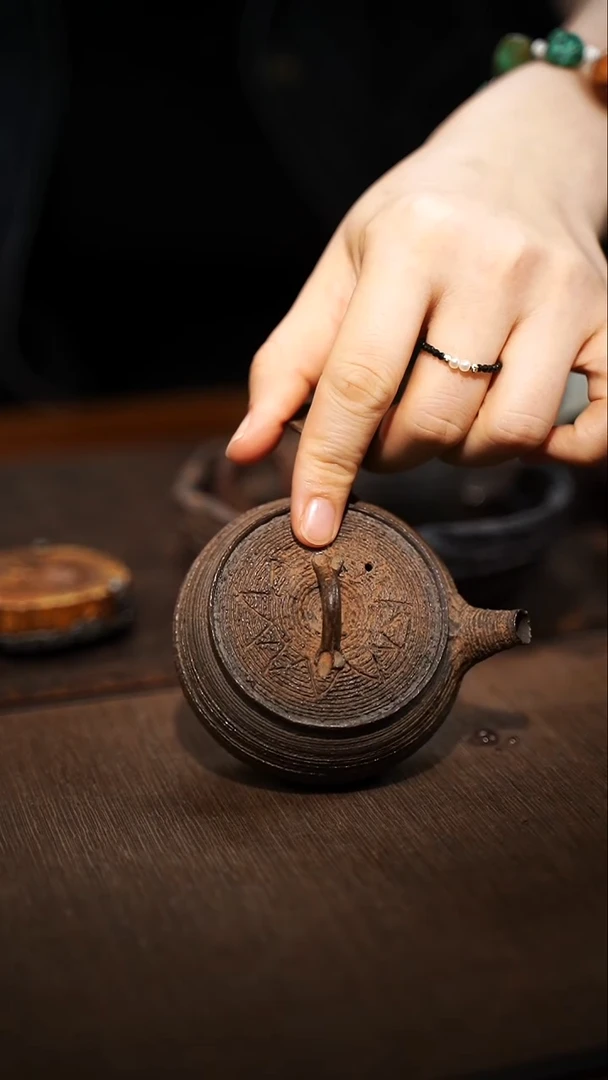 全手工制作  南蛮侧把壶