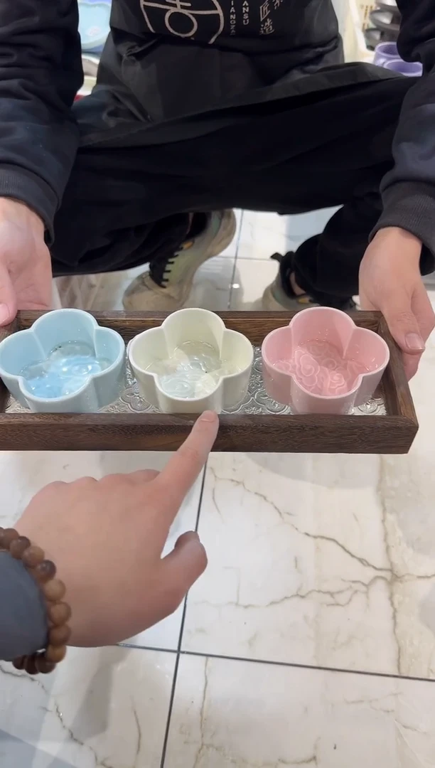 瓷片瓷微瑕商品 介意勿拍 带托盘