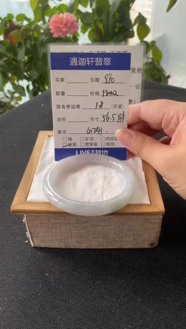 未镶嵌手镯翡翠G241编码 56.5圈口