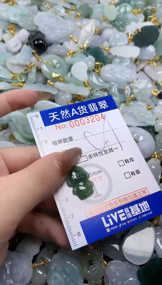 翡翠未镶嵌颈饰天然A货翡翠
