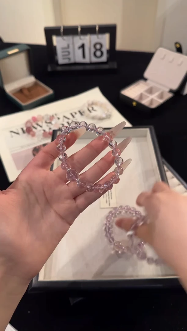 水晶手链合金紫水晶x2039