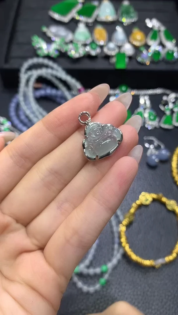 吊坠(不含链)未镶嵌翡翠5不含链随机发货1件