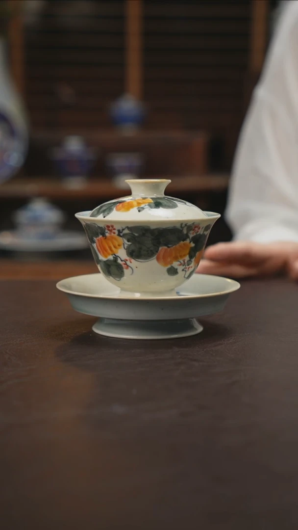 杯景德镇陶瓷杯碗柴烧多人