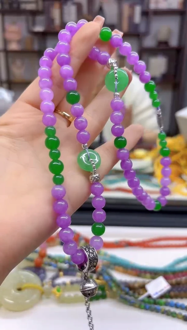 【闪购商品】翡翠毛衣链未镶嵌M558