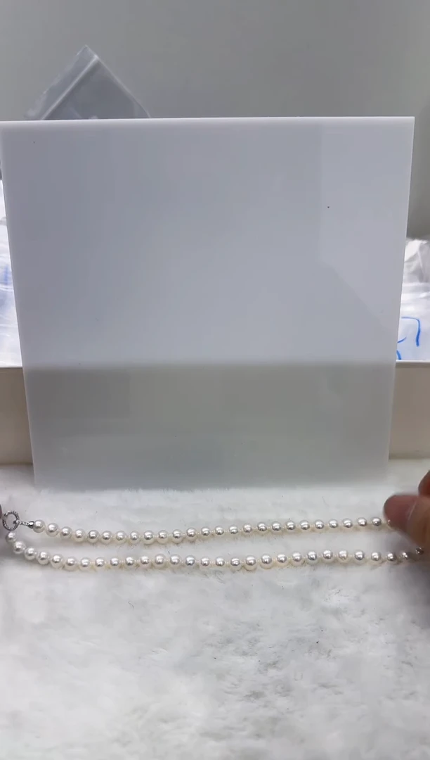 【闪购商品】淡水珍珠DA银S925镶嵌d200 白珠串链7