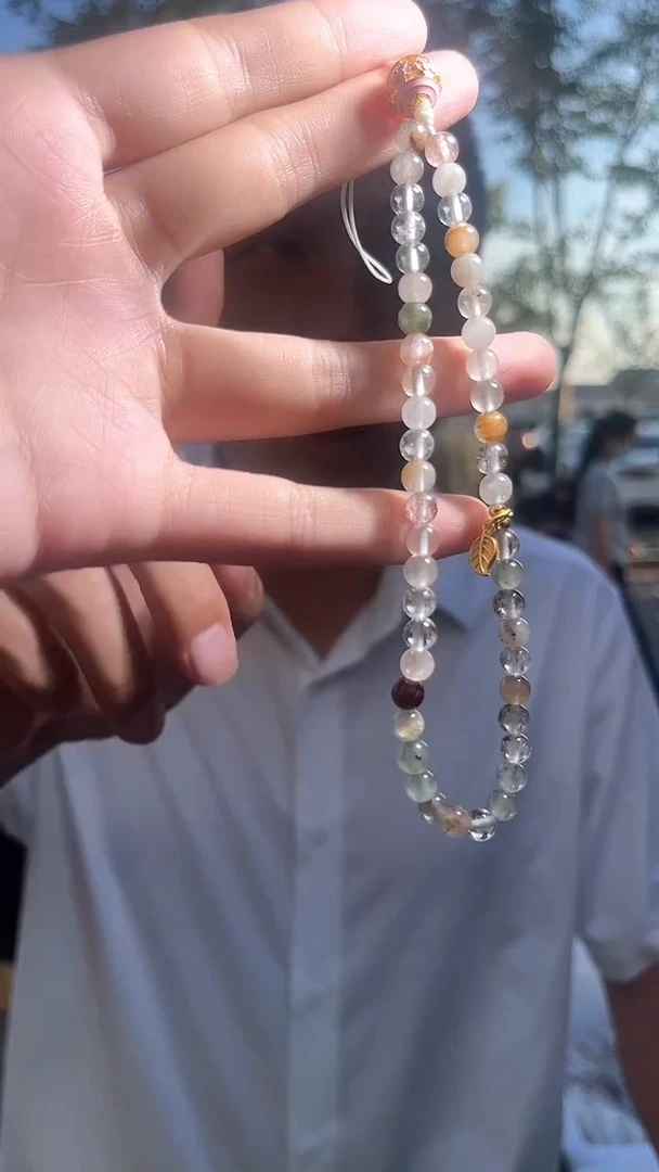 发晶手链未镶嵌天然手机链多样性发一mm