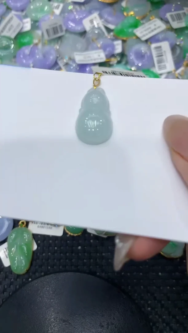 【闪购商品】翡翠颈饰18K金镶嵌2222222222