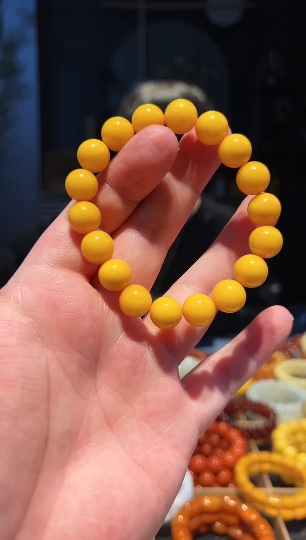 手串蜜蜡未镶嵌11+暴力黄