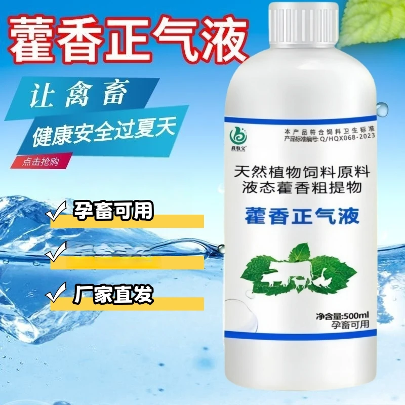 畜禽通用藿香正气液猪牛羊鸡鸭鹅夏季防中暑兽用口服液