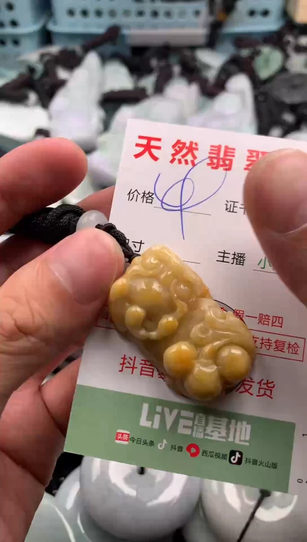 翡翠未镶嵌吊坠(不含链)1