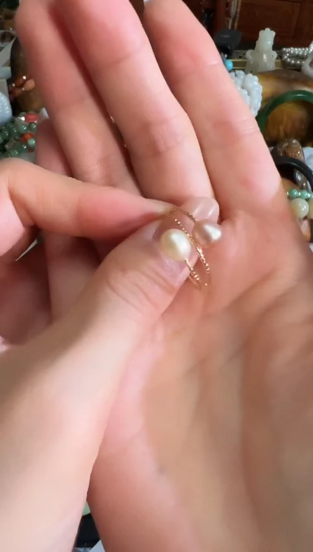 戒指未镶嵌淡水珍珠珍珠戒指