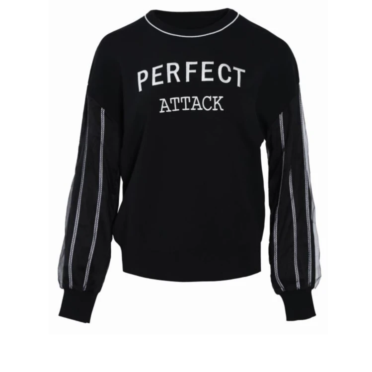 【诗语专属】曼德诗2024新款春休闲毛针织印花时尚