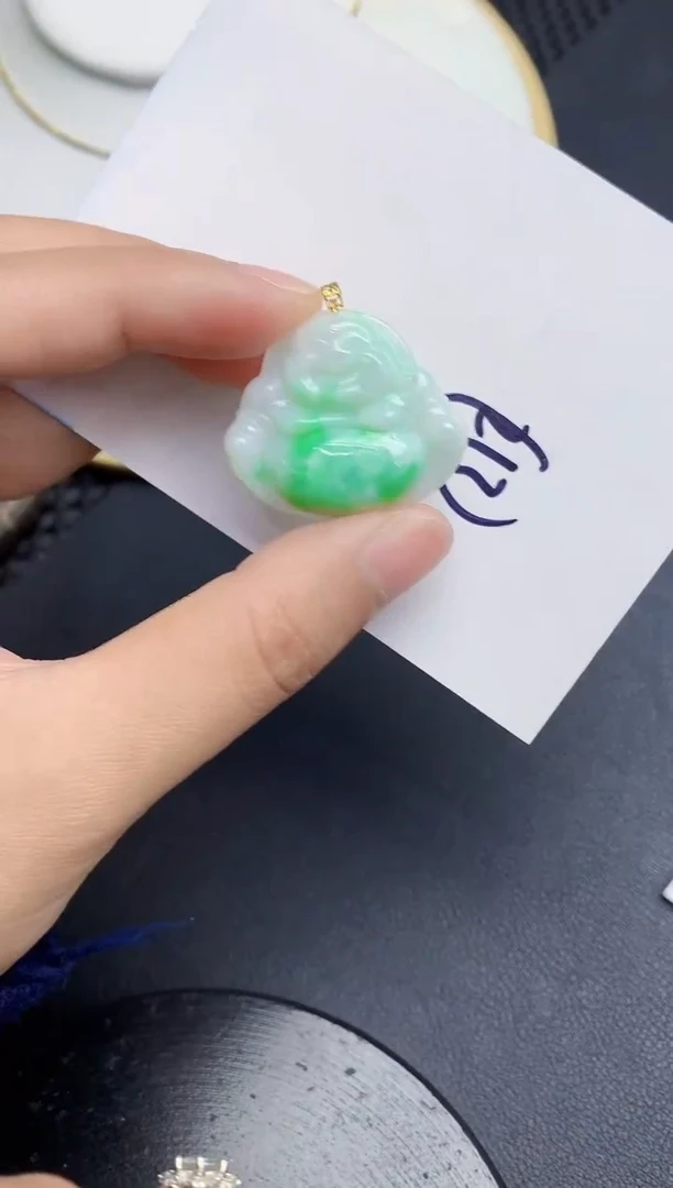 【闪购商品】翡翠颈饰18K金镶嵌000000000