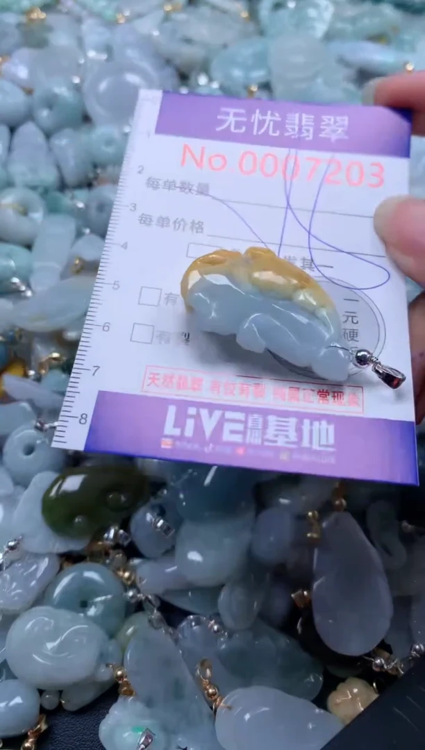 翡翠未镶嵌吊坠(不含链)7203