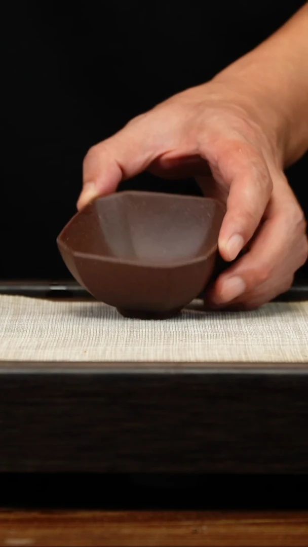 茶壶紫砂梨皮紫四方杯