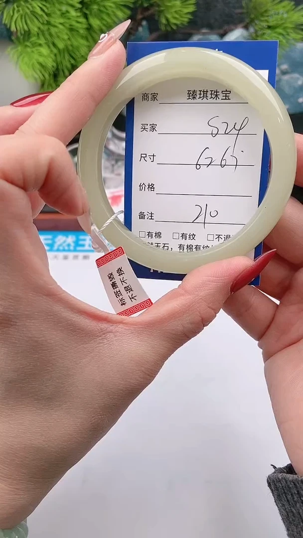 【闪购商品】石英质玉手镯未镶嵌s24东陵玉微色差