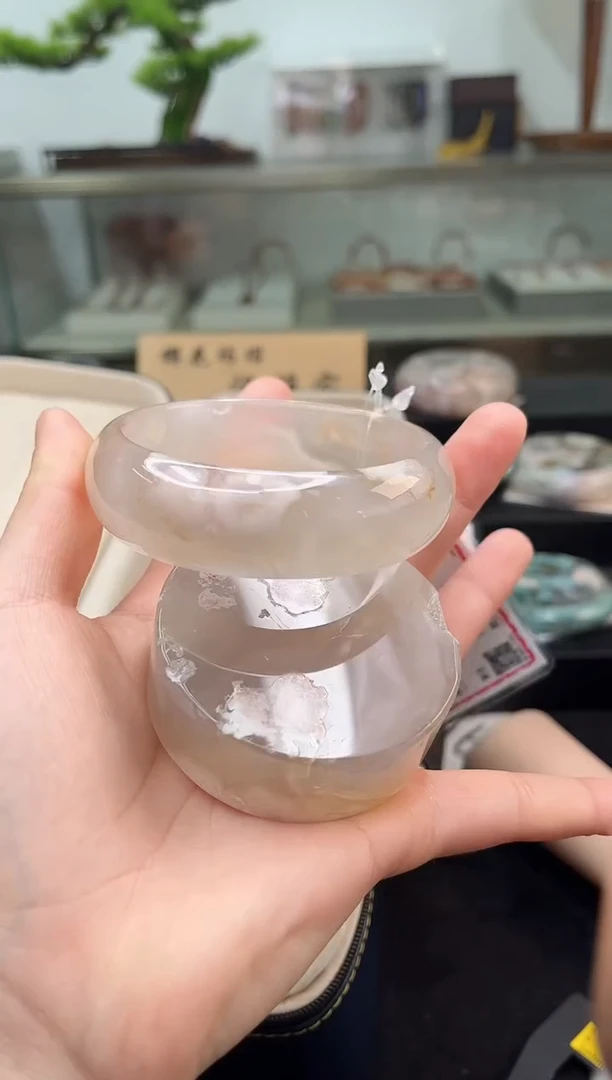 未镶嵌手镯石英质玉63圈口（赠品镯心）3885200
