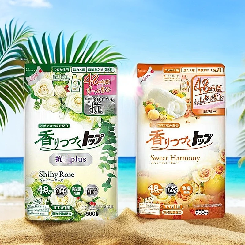 日本进口原装洗衣液瓶装500g 清新留香洗衣液