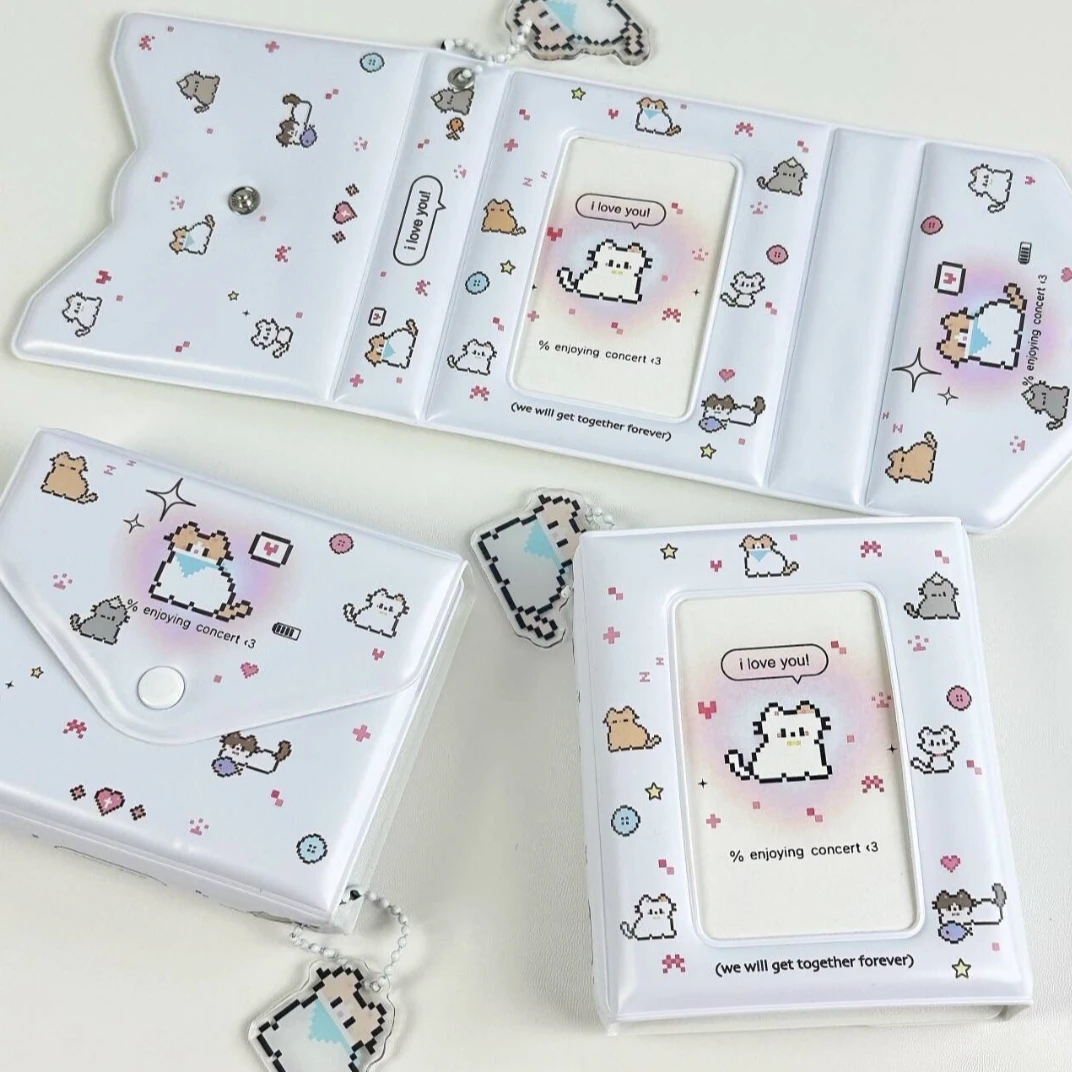 像素小猫卡套卡包三寸一宫格追星小卡收纳册证件套驾车个人用品