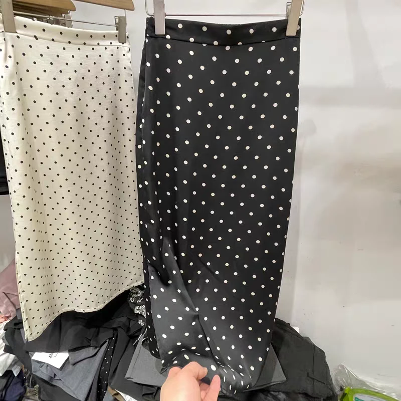 2025女士波点醋酸裙25039-1