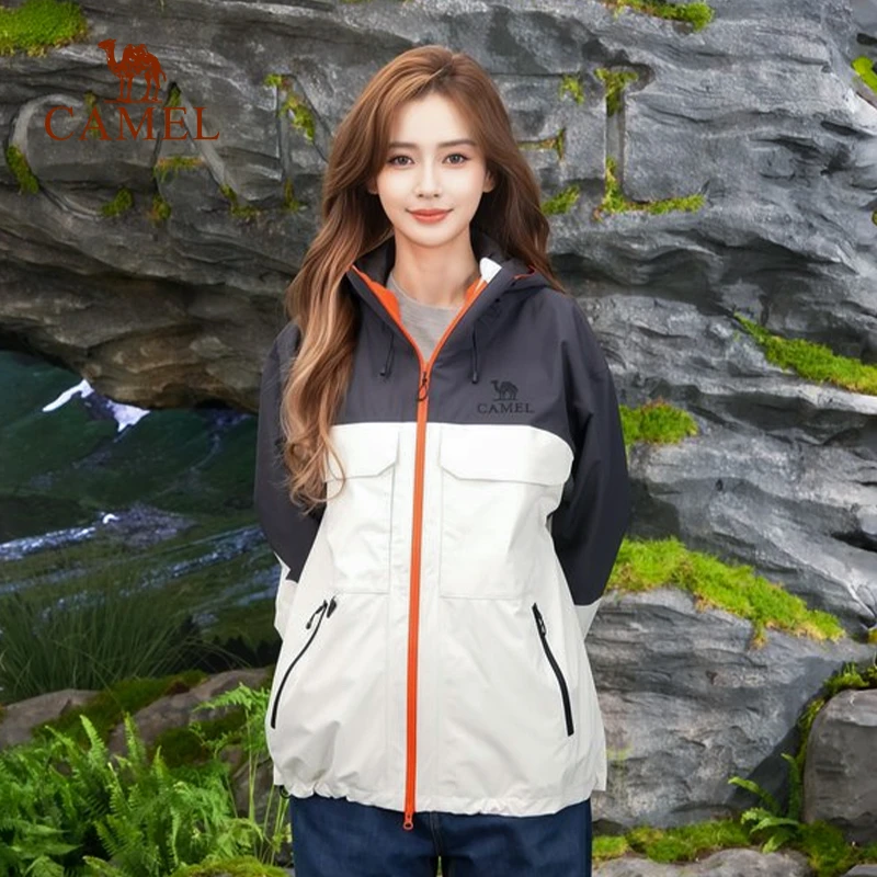 【骆驼凌波冲锋衣】户外单冲流光轻机能新款专业冲锋服6138