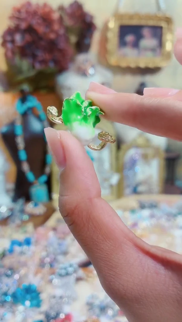 合成立方氧化锆铜合金如意白菜