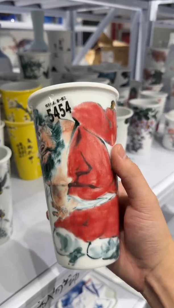 吴义松陶盟手工手绘陶瓷编码：5454
