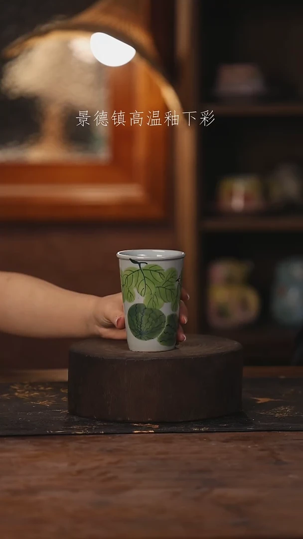 陶瓷景德镇高温釉下手绘陶瓷202