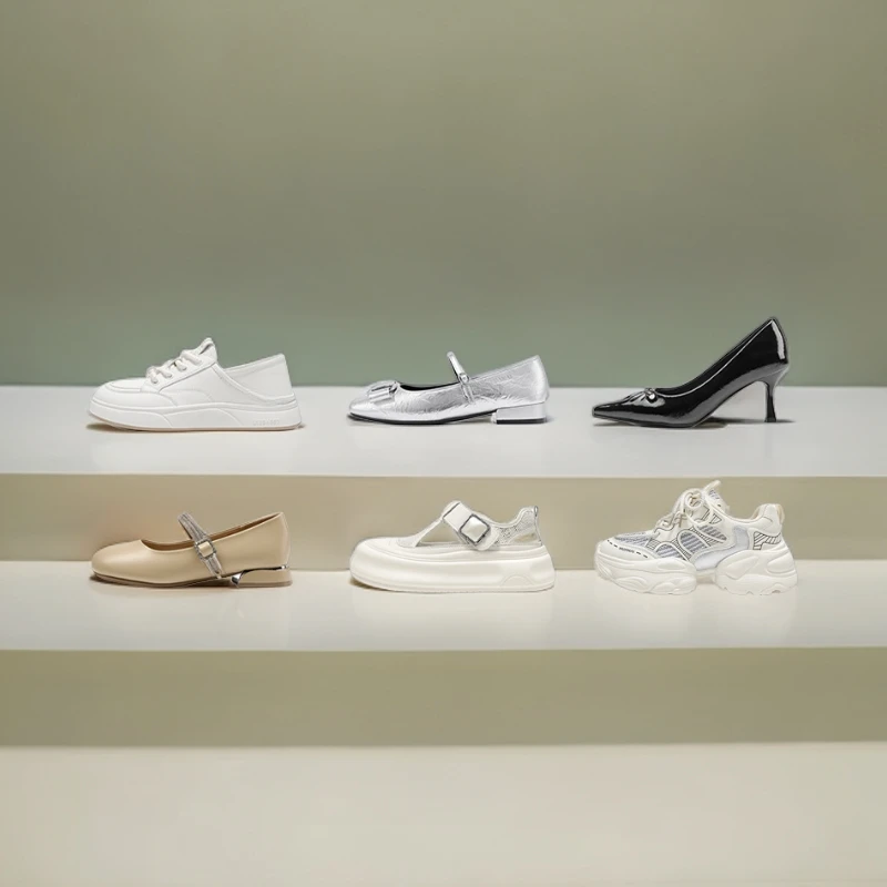 透气防滑中跟老爹鞋时尚休闲鞋女鞋厚底平底潮流百搭