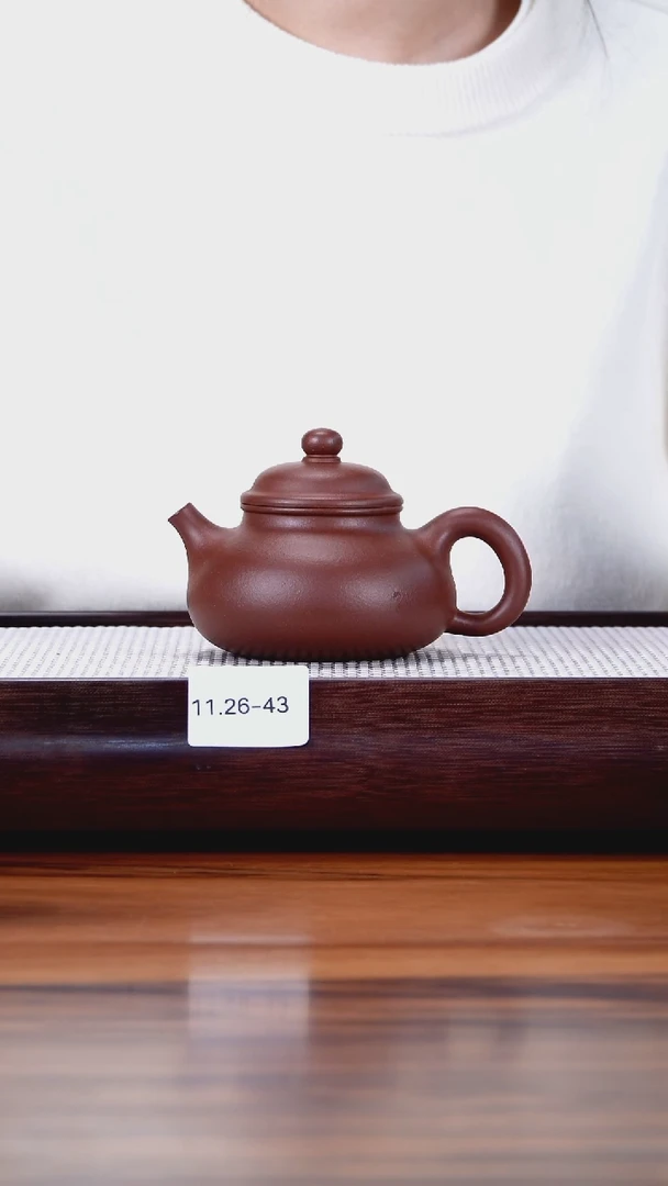茶壶紫砂11.26-43中槽清  容天220