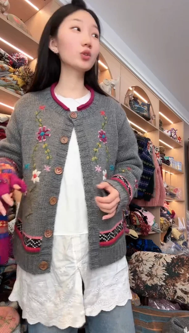 羊毛纯手工毛衣XL150以内