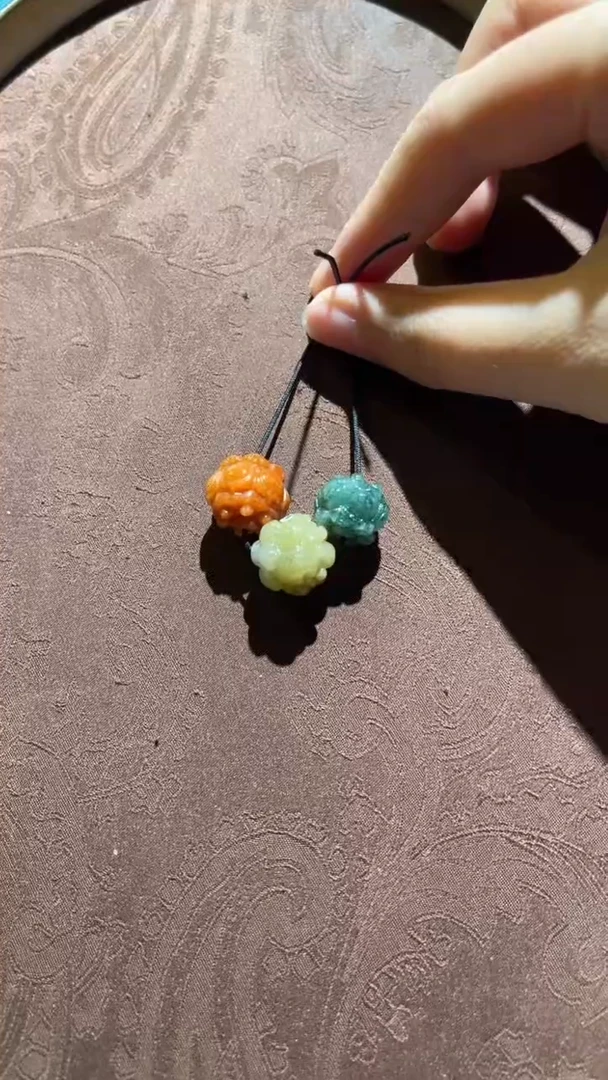 未镶嵌挂件翡翠红翡绿翠