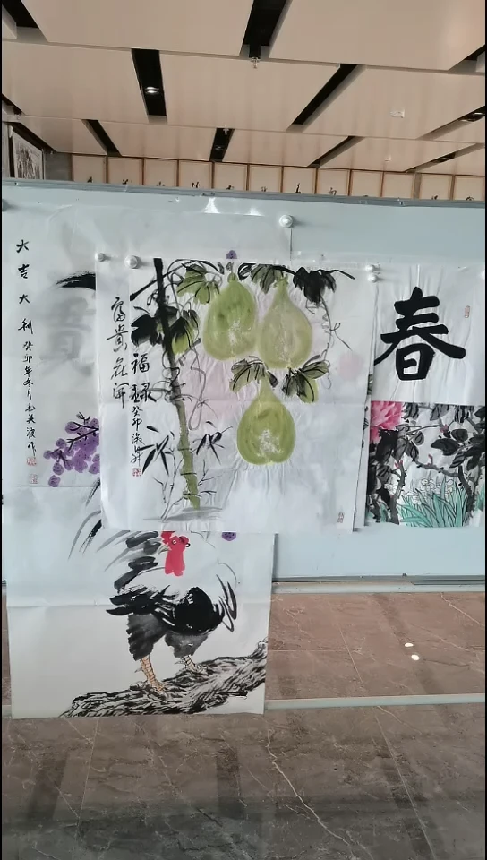 国画张淑升 葫芦 四尺对开