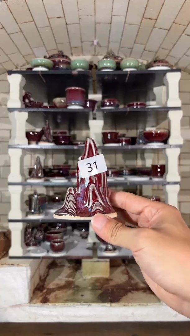 摆件精品窑变钧瓷茶器