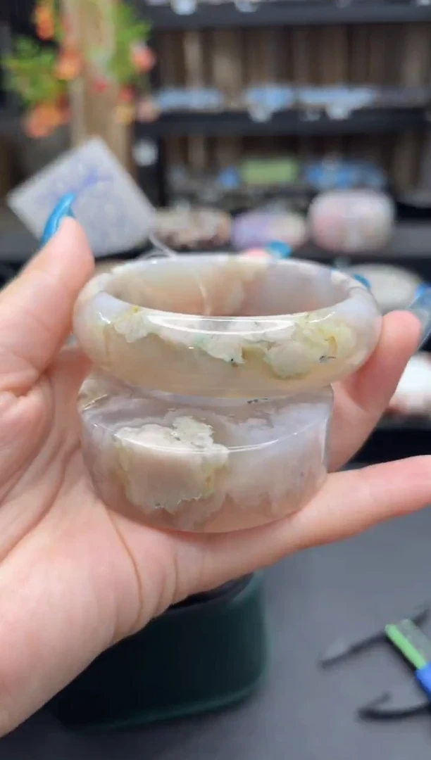 未镶嵌手镯石英质玉49(59圈赠送镯心)