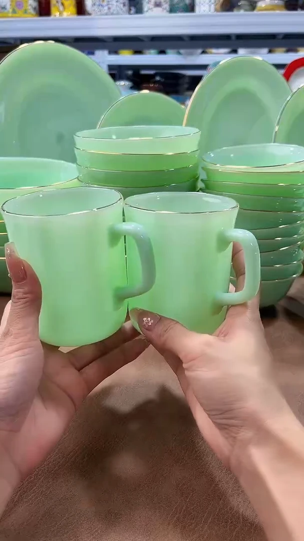 玉瓷350cc玉瓷茶杯水杯2只景德镇
